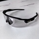 欧克利（OAKLEY）9275 偏光款骑行眼镜 运动太阳镜 户外钓鱼驾驶墨镜风镜 银黑框蓝片 眼镜+普通包装