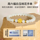 Saturday Blessing 3D Hard Gold Pure Gold White Jade Peach Blossom String White Jade and Tian Jade Bracelet for Women Y1911688 17cm New Year Gift