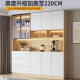 Oppei sideboard integrated with wall modern simple living room cabinet restaurant tea cabinet wine cabinet storage storage cabinet style 12200*40*220 SF Express installation 3 doors