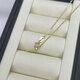 Bai Shengli 18K gold buckle + diamond freshwater pearl Chinese Red Princess pendant comes with silver chain 11-12MM orange 45cm