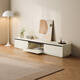 Lin's Home White TV Cabinet Living Room 2025 New Household Floor-standing Rock Coffee Table Combination Small Apartment RI1M-A