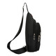 
New chest bag men's bag one-shoulder crossbody bag casual crossbody bag Oxford cloth chest cross bag trendy men's bag 9905 large plate black