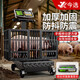Today's selection (jinxuan) large hand push roller weighing electronic scale commercial floor scale wheel scale foldable platform scale accurate pig scale industrial logistics floor scale livestock weight scale dual display pulley 300KG backlit steel button 40*50