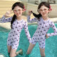 Snoopy Girls Swimsuit 2025 New Children's Seaside One-piece Swimsuit for Big Kids and Girls Cartoon Long Sleeve Sun Protection Swimsuit Picture Color 160