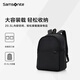 新秀丽（Samsonite）可调节多功能防泼水简约百搭休闲可折叠双肩包HC1 黑色-20.5L