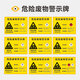 危废标识牌危险废物标识牌汽修厂危废标识危废暂存间仓库标签 v1484工厂企业套餐 40cm*40cm