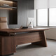 Aesthetic school new Chinese style simple North American black walnut executive desk high-end office hotel hotel B&B customized executive boss desk size customization (contact customer service)