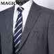 MAGIOPY luxury high-end brand men's suit suit men's spring and autumn new middle-aged business Korean version formal groom's dress gray M 170