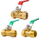Aluminum-plastic ball valve switch 4 points 1216 solar energy 1620 Hot water radiator 2025 tuck type valve 12164 points - Aluminum-plastic inner skein valve