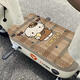 
Cartoon wire ring electric vehicle foot mat Motorcycle electric vehicle foot pedal mat tram decorative foot mat can be cut Q3881A-Pedal Kapibala please get on the car vertical 40*60 cm free cut