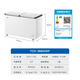 Haier dual-temperature freezer series 181/216/293/368/515L household and commercial large-capacity horizontal double-box dual-temperature freezer dual-purpose freezer and refrigeration automatic defrost first-level energy efficiency top model 368 liters triple antibacterial steel plate liner | first-level energy efficiency