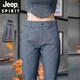 JEEP SPIRIT吉普冰感棉夏季薄款休闲裤男宽松直筒商务百搭男裤子 ---JT-838 灰色 薄款 28