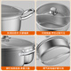 BSITN Yuanyang Pot 32cm stainless steel Yuanyang Pot induction cooker soup pot large capacity hot pot pot special 2602