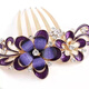 Tang Funi's festive high-end mother-in-law's hair ornaments wedding head flower wedding mother's wedding banquet hair ornaments red hair comb red