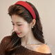 Kamalun (KAMALUN) light luxury women's hairband 2025 new hairband face wash headband wide-brimmed hairpin high-end hair accessories outing headwear red