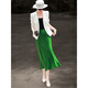 Lanser's new summer 2025 style high-end commuter suit top waist-hugging short satin blazer for women white S