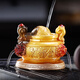Xixi Taitai cornucopia changes color when exposed to water, tea pet ornaments, home living room, office tea table, tea play, kung fu tea set accessories, decoration cornucopia + base