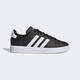 阿迪达斯（adidas）休闲鞋男鞋女鞋夏季新款运动鞋GRAND COURT 2.0时尚百搭低帮板鞋 GW9196黑色 36 (220mm)
