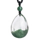 
DL 1998 Fat Donglai Quality Green Ghost Pendant Treasures Tianlan Green Ghost Female Pyramid Crown Pot Green Crystal Pendant 13794 Wealth Resources