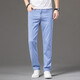 Jeep SpiritJeep Jeep Jeep Summer Jeans para hombres Pantalones de hombres sueltos para hombres New Elastic Alto-End pantalones FXNZ-9767 Azul de tenis transpirable 30 Círculo de cintura Two Foot tres