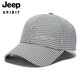 JEEP SPIRITJEEP Jeep Hat Men's and Women's Baseball Cap Houndstooth Fashion Trendy Sun Protection Sun Hat Peaked Cap Versatile Breathable Brown One Size (56-61cm) Adjustable Size