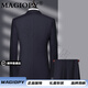 MAGIOPY brand men's wool suit suit spring and autumn new middle-aged business banquet groom wedding dress navy blue M 170