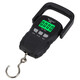Portable scale electronic scale portable large handle with tape measure household high-precision hand scale spring scale fish scale black large handle with 1.5 meter tape measure rechargeable model