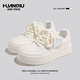 Global thick sole height-enhancing white shoes for women niche 2025 new campus style summer casual board shoes for women Milan 39