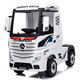 Harleybela Mercedes-Benz Truck Head Children's Elektrofahrzeug Allrad-Fernbedienung Baby Spielzeugauto Can sitzen [rotes Allrad] Echtes Mercedes-Benz Actros Truck Head + Personalisierte Autoaufkleber