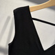 Viainos [gleicher Stil im Einkaufszentrum] Ainos Frauenkleidung Einkaufszentrum Das gleiche Summer NEUE ärmellosen Hoch-T-T-T-T-T-T-T-T-T-Tarif 9866 Black S