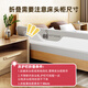 
Beiyixiong Beeio bed fence baby crib guardrail baby anti-fall children's bed guardrail bed side baffle bed fence without hole punching 1.5 meters gray elephant [upgraded large column + U-shaped base without hole punching]