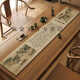 
LuodaBAN (LUODABAN) Qianlijiangshan Tu Table Flag Tea Table New Chinese-style Zen Tea Table Padding Cloth Absorbent Tea Table Table Cloth Long Strip Jingxin-NG-12048 Customization [Welcome to consult customer service]