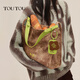 toutou抹茶托特包2025春季新款撞色大容量通勤质感百搭腋下大包包 现货奶油白春上新浅春穿搭