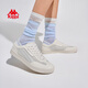 KAPPA women's shoes, low top shoes, women's 2025 summer new breathable mesh sneakers, women's light white shoes, women's winter white 37