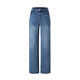 
Navigare Italian sailing women's wide-leg jeans 2025 autumn new loose wide-leg trousers cotton skin-friendly trousers denim blue M