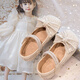 Senyong Children's Princess Shoes Girls' Leather Shoes 2025 Spring New Girls' Sequined Crystal Shoes Aisha Princess Children's Shoes Soft Bottom Off-White 28 Inner Length 17.1cm