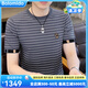 
Bolomido luxury international high-end brand new knitted ice silk short-sleeved men's summer new fashion brand slim high-end round neck 1518 khaki M