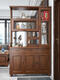 Yusenyi Living Room Partition Cabinet Porch Shoe Cabinet Chinese Double-Side Solid Wood Wine Cabinet Against the Wall Wine Cabinet Entering the Door Room Hall Cabinet Screen Entering the Door 9902#1.2m Haitang Color Frame Structure Assembly