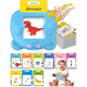 Hanshiyou Toys Machine de carte d'éducation précoce des enfants 1 à 6 ans Machine d'apprentissage chinois et anglais Bilingue Lumières bébé Little Bear Pink 255 Carte (510 chinois et anglais bilingue