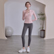 LULULMCCTN Yoga Jacket Women's Autumn Waist Slim Fitness Wear Sports Pilates Professional Training Set Milky White Jacket L