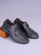 GY Jinlilai genuine leather men's shoes for spring and autumn, first layer cowhide round toe lace-up genuine leather shoes for men's soft face soft sole casual shoes black 9912 42