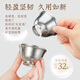 KAMJOVE pure titanium double-layer anti-scald small tea cup master tea cup tea cup kung fu tea cup household T-22F