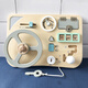 Maria Montessori Montessori Early Education Education Toue bébé Bank Barged Wheater Toy Toy Children Simulation Conduite sur la maison Wall House Direction du volant Fun Fun Game