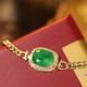 18K gold emerald Cuban bracelet is a noble and fashionable item