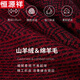 Hengyuanxiang cashmere scarf for men winter business high-end thick warm red scarf for boyfriend gift box 2186 wine red-cashmere