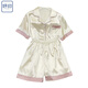 YUYIN Año Nuevo Año Nuevo Pajamas de seda de hielo de seda para mujeres Summer Style Sumly puede set de ropa para el hogar al aire libre Spring and Summer Light Amarillo #YX-9214 M [75-98] Jin [Jin equivale a 0.5 kg]