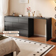 Quanyou Home Six-drawer cabinet drawer storage cabinet log style furniture storage cabinet bedroom dresser integrated storage cabinet