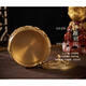 Ornements de bureau en laiton de cendrier pour la maison Chinois Retro Bronze Cendre des ornements antiques pour Double Dragons et Phoenix Double Dragon Cendre de cendrier (environ 695 grammes)