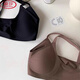 LangSha (LangSha) traceless nude underwear for women's bra women's soft support small breasts gathering vest without steel rings to collect the secondary breasts to prevent sagging and gathering milk coffee + milk ash XL -38/85AB