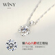The only (Winy) sterling silver necklace women's pendant birthday gift for girlfriend and wife light luxury niche high-end silver jewelry